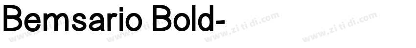 Bemsario Bold字体转换